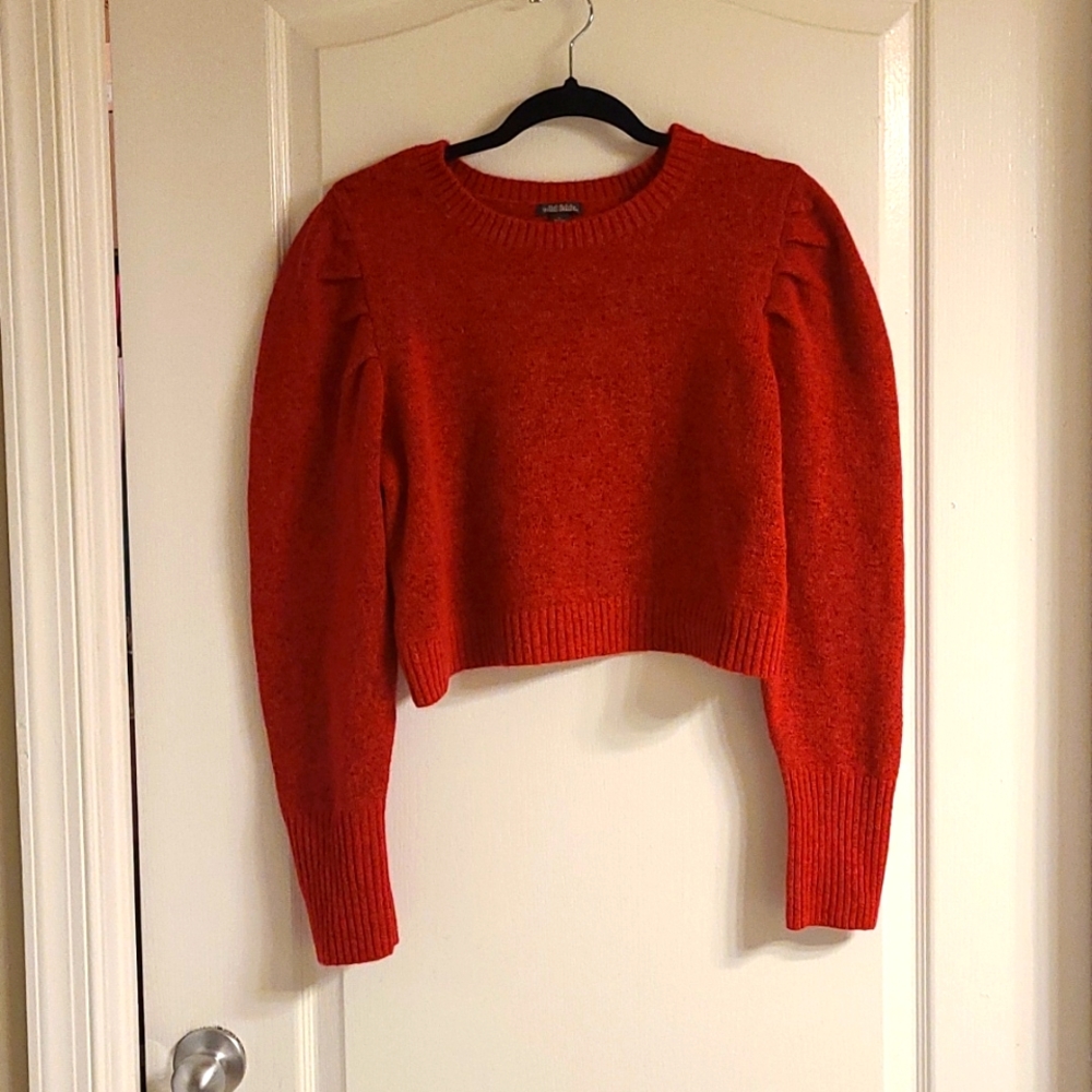 Cropped red sweater